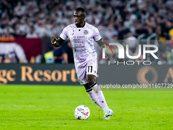 Hassane Kamara of Udinese Calcio during the Serie A Enilive match between AS Roma and Udinese Calcio at Stadio Olimpico on September 22, 202...