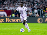 Hassane Kamara of Udinese Calcio during the Serie A Enilive match between AS Roma and Udinese Calcio at Stadio Olimpico on September 22, 202...