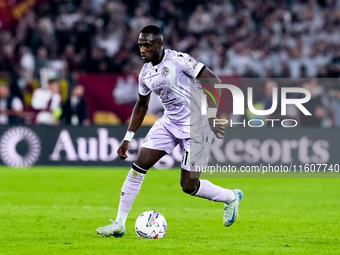 Hassane Kamara of Udinese Calcio during the Serie A Enilive match between AS Roma and Udinese Calcio at Stadio Olimpico on September 22, 202...