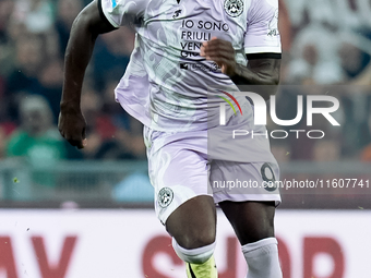 Keinan Davis of Udinese Calcio during the Serie A Enilive match between AS Roma and Udinese Calcio at Stadio Olimpico on September 22, 2024...