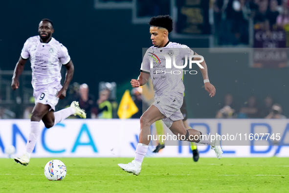 Brenner of Udinese Calcio during the Serie A Enilive match between AS Roma and Udinese Calcio at Stadio Olimpico on September 22, 2024 in Ro...