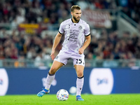 Jesper Karlstrom of Udinese Calcio during the Serie A Enilive match between AS Roma and Udinese Calcio at Stadio Olimpico on September 22, 2...