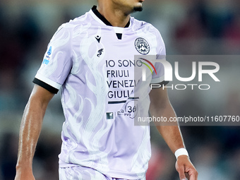 Brenner of Udinese Calcio looks on during the Serie A Enilive match between AS Roma and Udinese Calcio at Stadio Olimpico on September 22, 2...