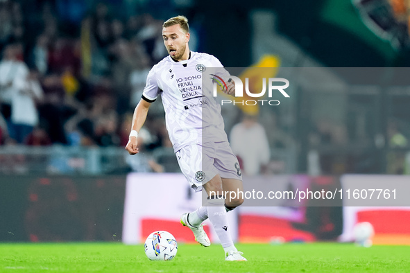 Sandi Lovric of Udinese Calcio during the Serie A Enilive match between AS Roma and Udinese Calcio at Stadio Olimpico on September 22, 2024...