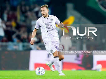 Sandi Lovric of Udinese Calcio during the Serie A Enilive match between AS Roma and Udinese Calcio at Stadio Olimpico on September 22, 2024...