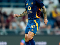 Leandro Paredes of AS Roma during the Serie A Enilive match between AS Roma and Udinese Calcio at Stadio Olimpico on September 22, 2024 in R...