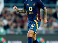 Leandro Paredes of AS Roma during the Serie A Enilive match between AS Roma and Udinese Calcio at Stadio Olimpico on September 22, 2024 in R...