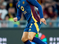 Mario Hermoso of AS Roma during the Serie A Enilive match between AS Roma and Udinese Calcio at Stadio Olimpico on September 22, 2024 in Rom...