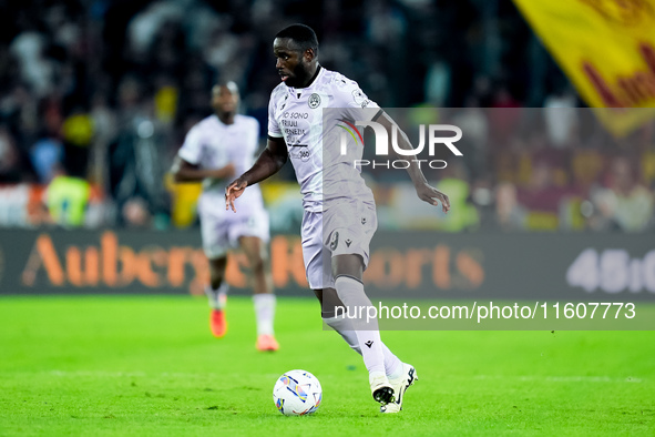 Keinan Davis of Udinese Calcio during the Serie A Enilive match between AS Roma and Udinese Calcio at Stadio Olimpico on September 22, 2024...