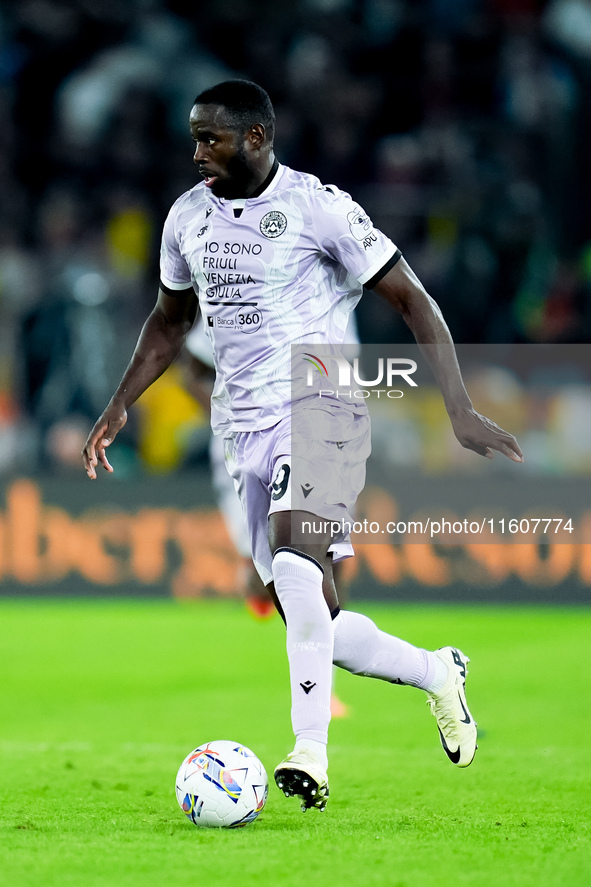 Keinan Davis of Udinese Calcio during the Serie A Enilive match between AS Roma and Udinese Calcio at Stadio Olimpico on September 22, 2024...