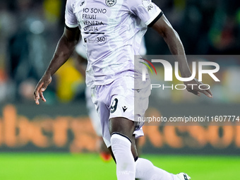 Keinan Davis of Udinese Calcio during the Serie A Enilive match between AS Roma and Udinese Calcio at Stadio Olimpico on September 22, 2024...