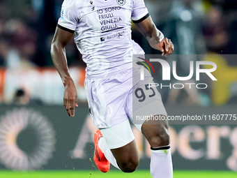 Isaak Toure' of Udinese Calcio during the Serie A Enilive match between AS Roma and Udinese Calcio at Stadio Olimpico on September 22, 2024...