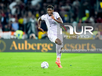 Isaak Toure' of Udinese Calcio during the Serie A Enilive match between AS Roma and Udinese Calcio at Stadio Olimpico on September 22, 2024...