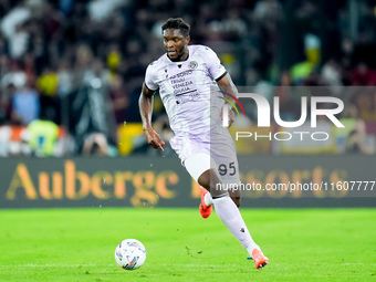 Isaak Toure' of Udinese Calcio during the Serie A Enilive match between AS Roma and Udinese Calcio at Stadio Olimpico on September 22, 2024...