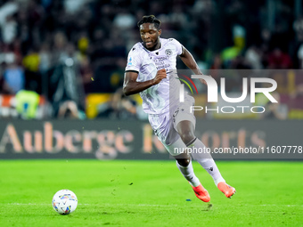 Isaak Toure' of Udinese Calcio during the Serie A Enilive match between AS Roma and Udinese Calcio at Stadio Olimpico on September 22, 2024...