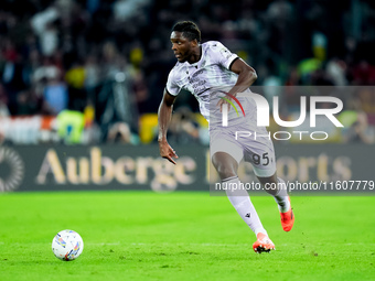 Isaak Toure' of Udinese Calcio during the Serie A Enilive match between AS Roma and Udinese Calcio at Stadio Olimpico on September 22, 2024...