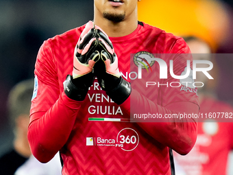 Maduka Okoye of Udinese Calcio during the Serie A Enilive match between AS Roma and Udinese Calcio at Stadio Olimpico on September 22, 2024...