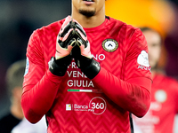 Maduka Okoye of Udinese Calcio during the Serie A Enilive match between AS Roma and Udinese Calcio at Stadio Olimpico on September 22, 2024...