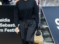 Pamela Anderson arrives at the Maria Cristina Hotel during the 72nd San Sebastian International Film Festival in San Sebastian, Spain, on Se...