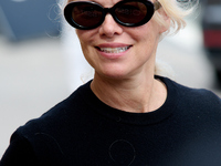 Pamela Anderson arrives at the Maria Cristina Hotel during the 72nd San Sebastian International Film Festival in San Sebastian, Spain, on Se...