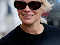 Pamela Anderson arrives at the Maria Cristina Hotel during the 72nd San Sebastian International Film Festival in San Sebastian, Spain, on Se...