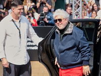 Pedro Almodovar arrives at the Maria Cristina Hotel during the 72nd San Sebastian International Film Festival in San Sebastian, Spain, on Se...