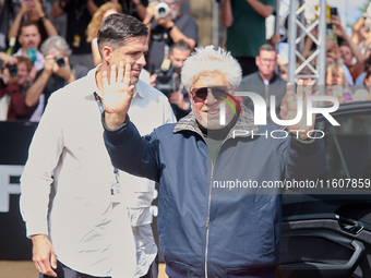 Pedro Almodovar arrives at the Maria Cristina Hotel during the 72nd San Sebastian International Film Festival in San Sebastian, Spain, on Se...