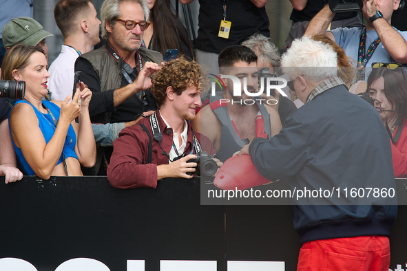 Pedro Almodovar arrives at the Maria Cristina Hotel during the 72nd San Sebastian International Film Festival in San Sebastian, Spain, on Se...