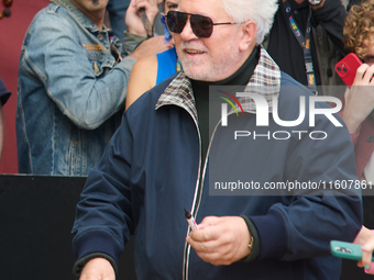 Pedro Almodovar arrives at the Maria Cristina Hotel during the 72nd San Sebastian International Film Festival in San Sebastian, Spain, on Se...