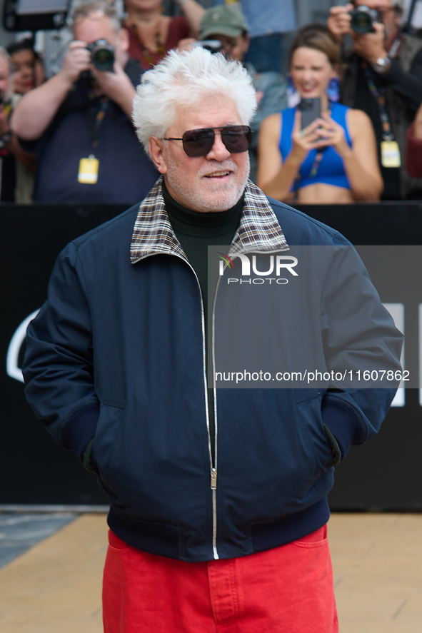 Pedro Almodovar arrives at the Maria Cristina Hotel during the 72nd San Sebastian International Film Festival in San Sebastian, Spain, on Se...