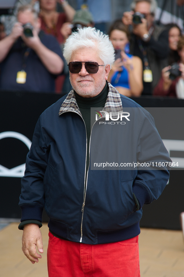 Pedro Almodovar arrives at the Maria Cristina Hotel during the 72nd San Sebastian International Film Festival in San Sebastian, Spain, on Se...