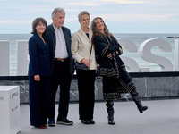 Costa-Gavras, Angela Molina, Charlotte Rampling, Marlyne Canto, and Claude Grande attend the photocall of ''Le Dernier Souffle'' during the...