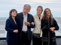 Costa-Gavras, Angela Molina, Charlotte Rampling, Marlyne Canto, and Claude Grande attend the photocall of ''Le Dernier Souffle'' during the...