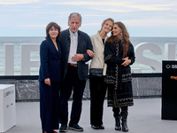 Costa-Gavras, Angela Molina, Charlotte Rampling, Marlyne Canto, and Claude Grande attend the photocall of ''Le Dernier Souffle'' during the...