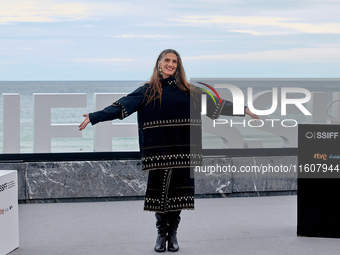 Angela Molina attends the photocall of ''Le Dernier Souffle'' during the 72nd San Sebastian International Film Festival in San Sebastian, Sp...