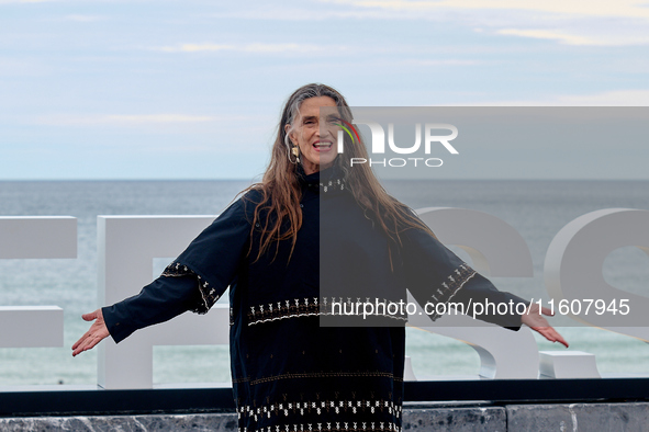 Angela Molina attends the photocall of ''Le Dernier Souffle'' during the 72nd San Sebastian International Film Festival in San Sebastian, Sp...