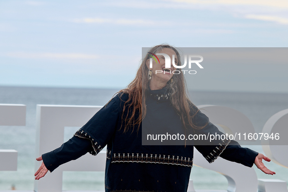 Angela Molina attends the photocall of ''Le Dernier Souffle'' during the 72nd San Sebastian International Film Festival in San Sebastian, Sp...