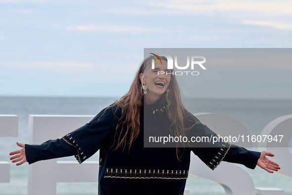 Angela Molina attends the photocall of ''Le Dernier Souffle'' during the 72nd San Sebastian International Film Festival in San Sebastian, Sp...