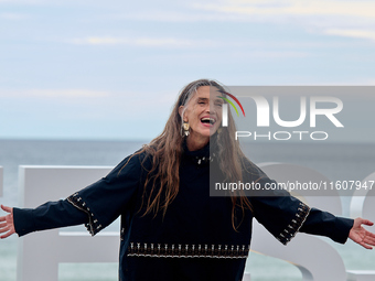 Angela Molina attends the photocall of ''Le Dernier Souffle'' during the 72nd San Sebastian International Film Festival in San Sebastian, Sp...