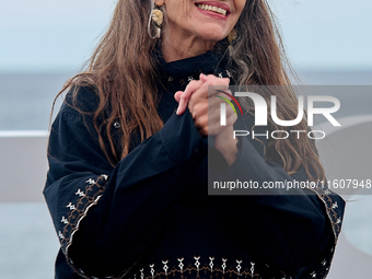 Angela Molina attends the photocall of ''Le Dernier Souffle'' during the 72nd San Sebastian International Film Festival in San Sebastian, Sp...