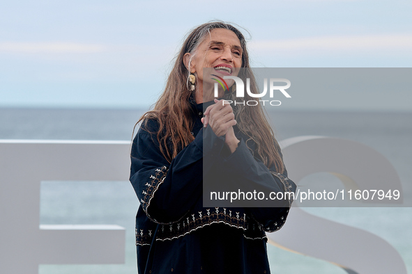 Angela Molina attends the photocall of ''Le Dernier Souffle'' during the 72nd San Sebastian International Film Festival in San Sebastian, Sp...