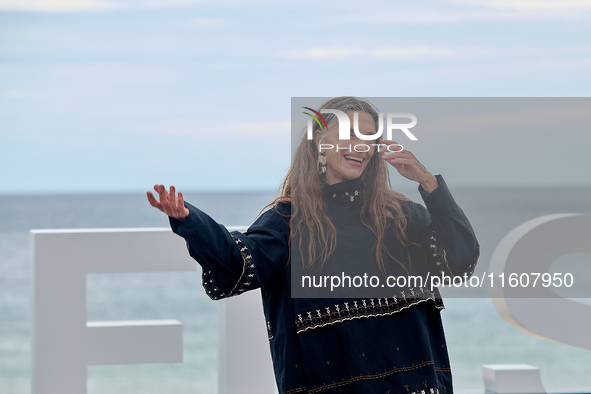 Angela Molina attends the photocall of ''Le Dernier Souffle'' during the 72nd San Sebastian International Film Festival in San Sebastian, Sp...