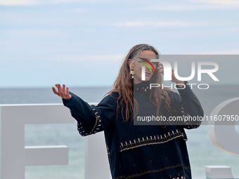 Angela Molina attends the photocall of ''Le Dernier Souffle'' during the 72nd San Sebastian International Film Festival in San Sebastian, Sp...