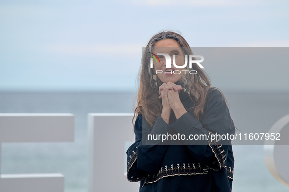 Angela Molina attends the photocall of ''Le Dernier Souffle'' during the 72nd San Sebastian International Film Festival in San Sebastian, Sp...