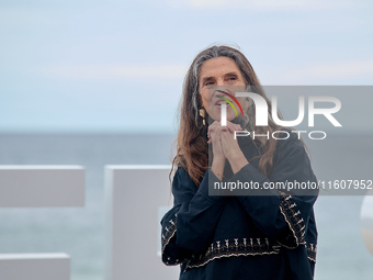 Angela Molina attends the photocall of ''Le Dernier Souffle'' during the 72nd San Sebastian International Film Festival in San Sebastian, Sp...