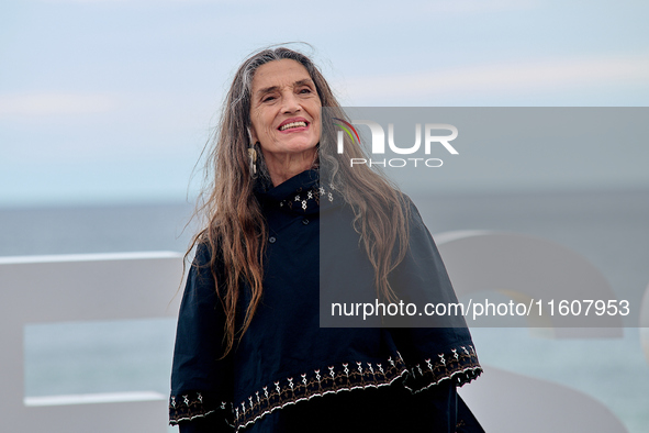 Angela Molina attends the photocall of ''Le Dernier Souffle'' during the 72nd San Sebastian International Film Festival in San Sebastian, Sp...