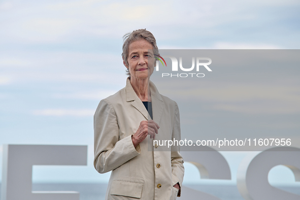 Charlotte Rampling attends the photocall of ''Le Dernier Souffle'' during the 72nd San Sebastian International Film Festival in San Sebastia...