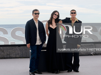 Xin You, Ni Ni, You Zhou, and Fan Liao attend the photocall of ''Bound in Heaven'' during the 72nd San Sebastian International Film Festival...