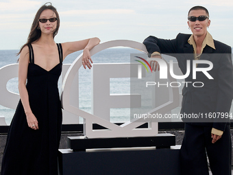 Xin You, Ni Ni, You Zhou, and Fan Liao attend the photocall of ''Bound in Heaven'' during the 72nd San Sebastian International Film Festival...