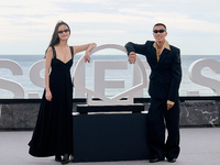 Xin You, Ni Ni, You Zhou, and Fan Liao attend the photocall of ''Bound in Heaven'' during the 72nd San Sebastian International Film Festival...